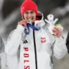 Milano Cortina 2026 Team Poland White Hooded Jacket