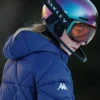 Milano Cortina 2026 Winter Olympics Mikaela Shiffrin Kappa Blue Puffer Jacket