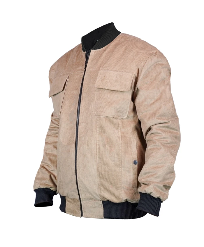 Spider-Man 2 Miles Morales Brown Corduroy Jacket - Image 5