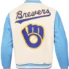 Milwaukee Brewers Retro Classic Rib Wool Varsity Jacket