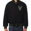 Milwaukee Bucks Black Wool Varsity Jacket