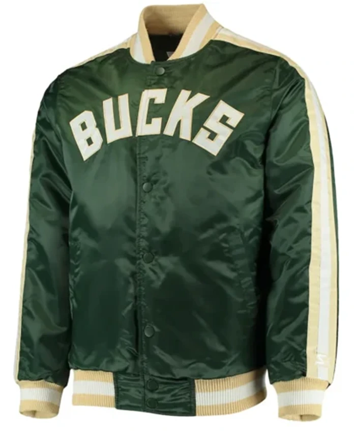 Milwaukee Bucks The Offensive Green Varsity Jacket