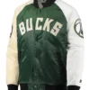 Milwaukee Bucks Tricolor Remix Multicolor Varsity Jacket