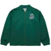 Milwaukee Bucks Vintage Green Satin Bomber Jacket