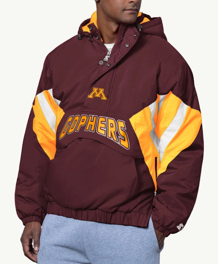 Minnesota Golden Gophers Classic Breakaway Half Zip Hooded Jacket