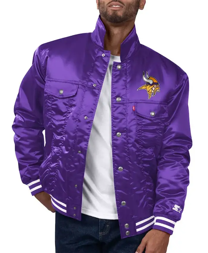 Minnesota Vikings Silver Tab Trucker Jacket