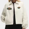 Minnesota Wild Heathered Bone Coachs Jackets