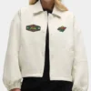 Minnesota Wild Heathered Bone Coachs Jcket