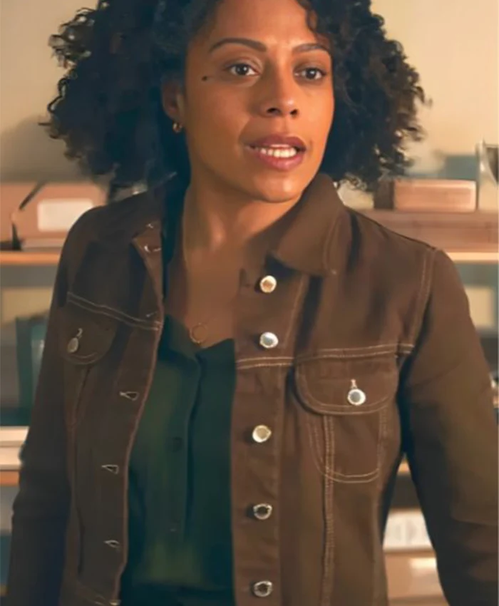 Missing You 2025 Rosalind Eleazar Brown Denim Jacket