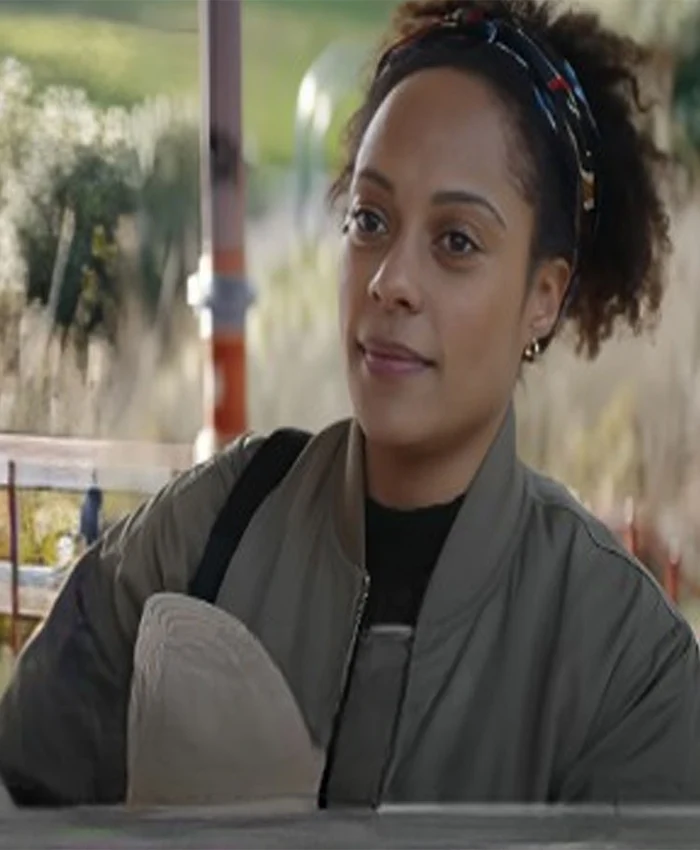 Missing You S01 DI Kat Donovan Grey Bomber Jacket