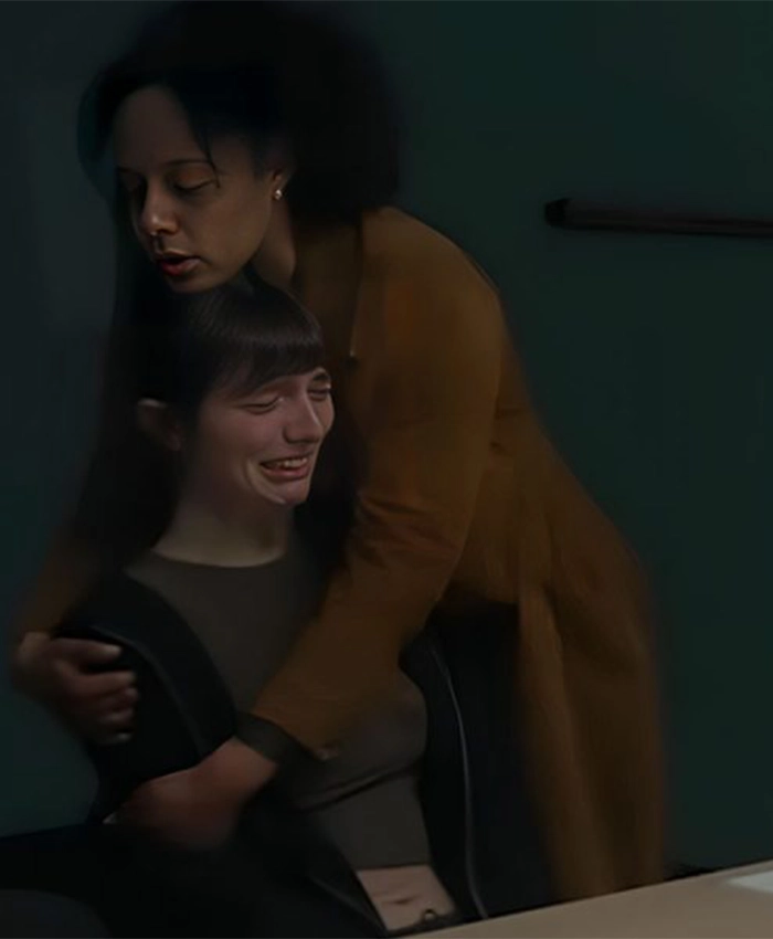 Missing You S01 DI Kat Donovan Leather Coat