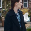 Missing You S01 Nia Emine Black Wool Coat