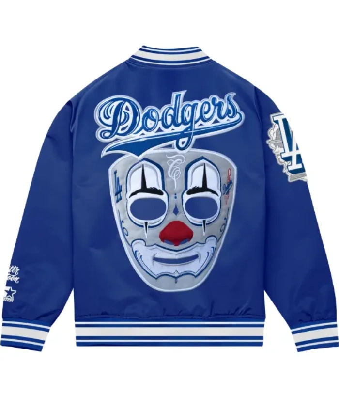 Mister Cartoon X LA Dodgers Starter Clown Face Blue Jacket