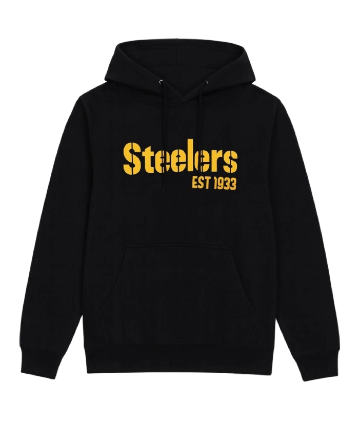 Mitchell Ness X Pittsburgh Steeler Ireland Black Hoodie