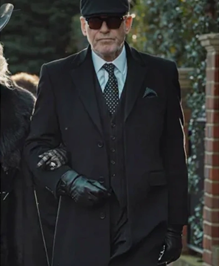 MobLand 2025 Conrad Harrigan Black Coat