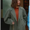 Molly Novak TV Series Loot S03 Maya Rudolph Green Oversized Trench Coat