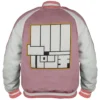 Momo Ayase Dandadan 2025 Pink Varsity Jacket For Men