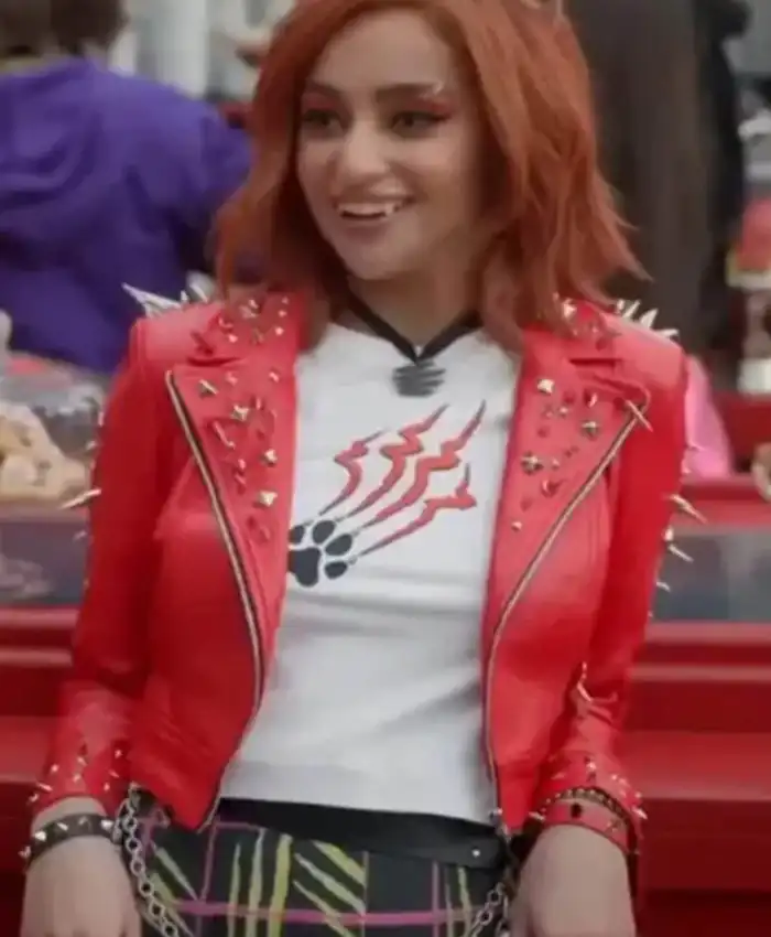 Monster High 2 Toralei Stripe Red Cropped Leather Jacket
