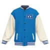 Monster University Blue And White Varsity Jacket For Men And Women