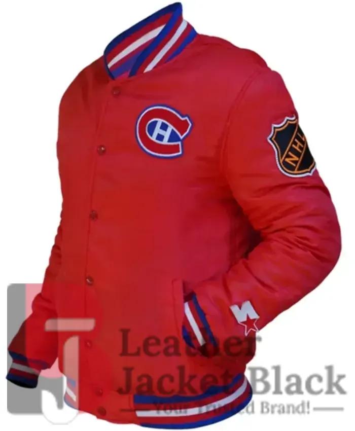 Montreal Canadiens 80s Red Varsity Letterman Jacket