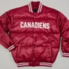 Montreal Canadiens Bubble Burgundy Varsity Jacket