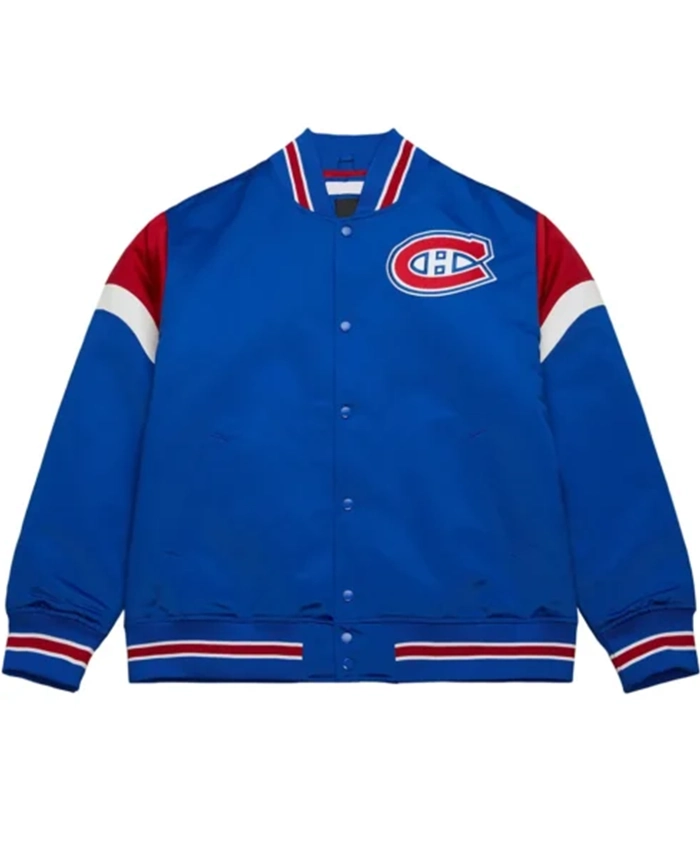 Montreal Canadiens Heavyweight Royal Blue Varsity Jacket