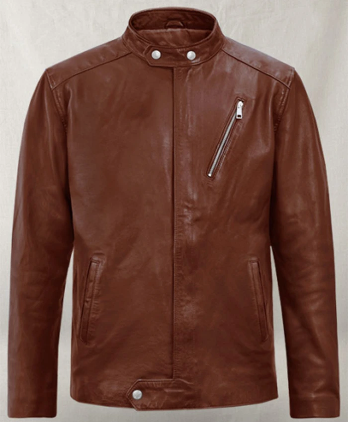 Motorad Tan Brown Leather Jacket