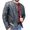 Motorcycle Vintage Black Leather Jacket