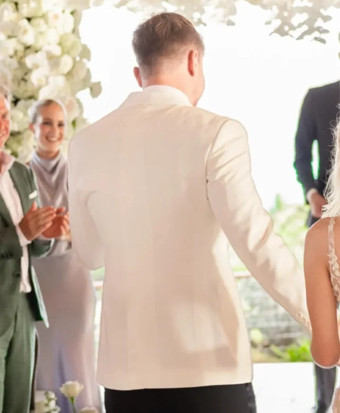 MrBeast Wedding 2026 White Blazer
