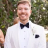 MrBeast Wedding 2026 White Suiting Blazer