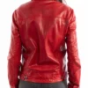 Murder In A Small Town 2025 Red Leather Jacket