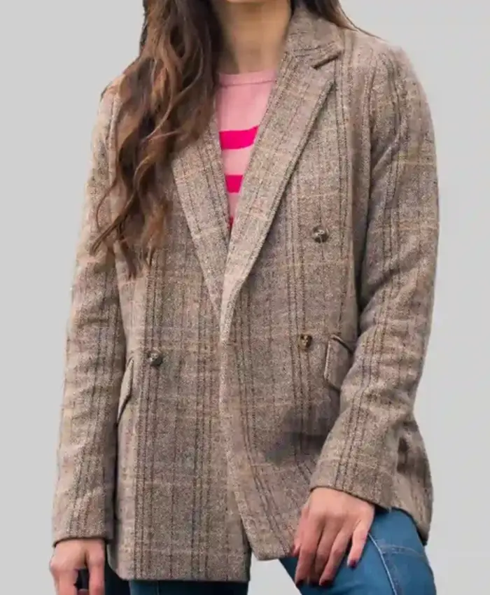 Murder In A Small Town Cassandra Mitchell Beige Blazer 1