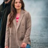Murder In A Small Town Cassandra Mitchell Beige Blazer