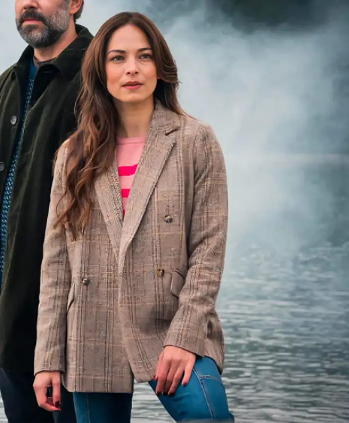Murder In A Small Town Cassandra Mitchell Beige Blazer