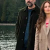 Murder In A Small Town Karl Alberg Green Mid Length Coat
