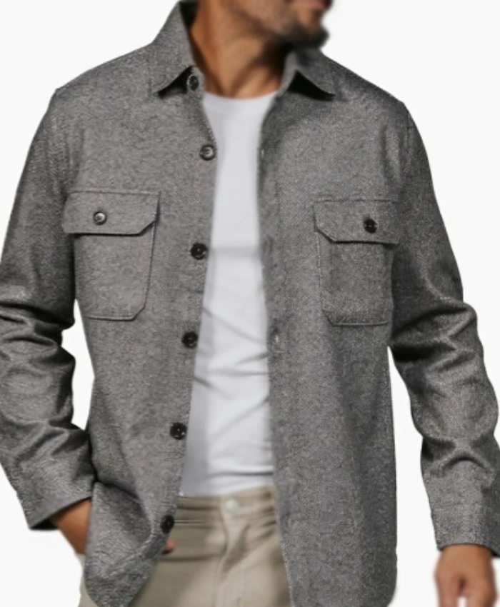 Murder In A Small Town S02 Charcoal Shacket