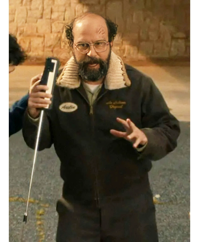 Murray Bauman Stranger Things 2025 Brett Gelman Green Cotton Jacket
