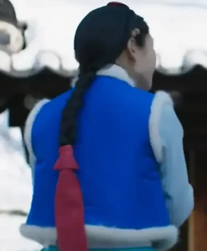 My Dearest Yoo Gil Chae Blue Shearling Vest
