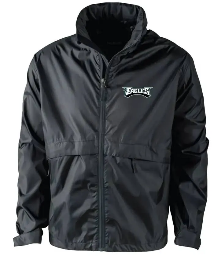 Myah Wiza Philadelphia Eagles Black Windbreaker Jacket 1