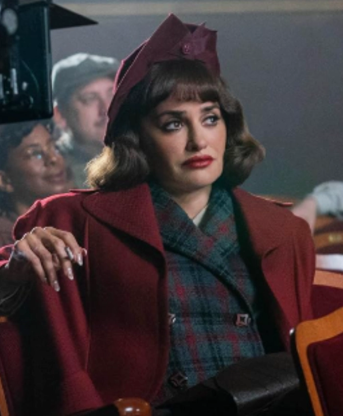 Myrna Mallow The Bride 2026 Penelope Cruz Red Wool Coat