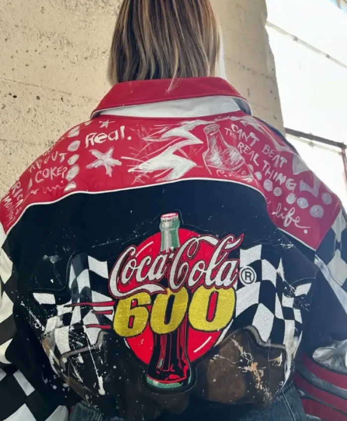 NASCAR Coca Cola 600 Black Cropped Jacket