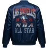 NBA All Star 2026 Los Angeles Sunset Satin Jacket