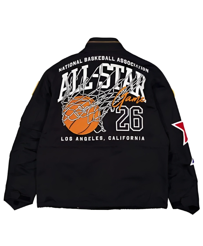 NBA All Star Game 2026 Black Field Jacket