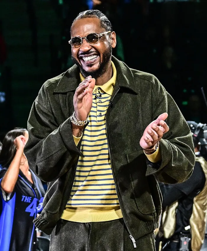 NBA All Star Game 2026 Carmelo Anthony Olive Jacket For Men And Women