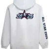 NBA All Star Game 2026 White Full Snap Hooded Jacket