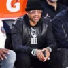 NBA All Star Weekend Event 2026 Allen Iverson Courtside Black Bomber Jacket
