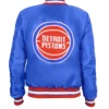 NBA Detroit Pistons 90s Blue Full Snap Jacket