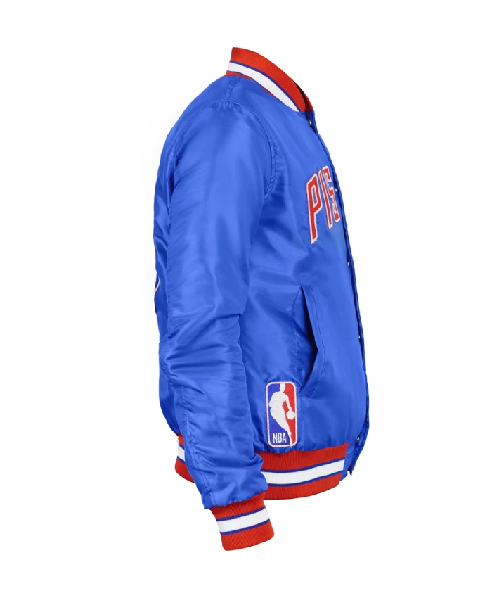 NBA Detroit Pistons 90s Blue Jacket