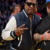 NBA Knicks Vs Lakers Courtside Martin Lawrence Varsity Jacket For Sale