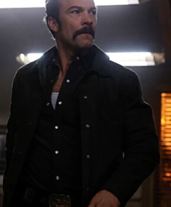 NCIS Origins S01 Mike Francis Black Varsity Jacket